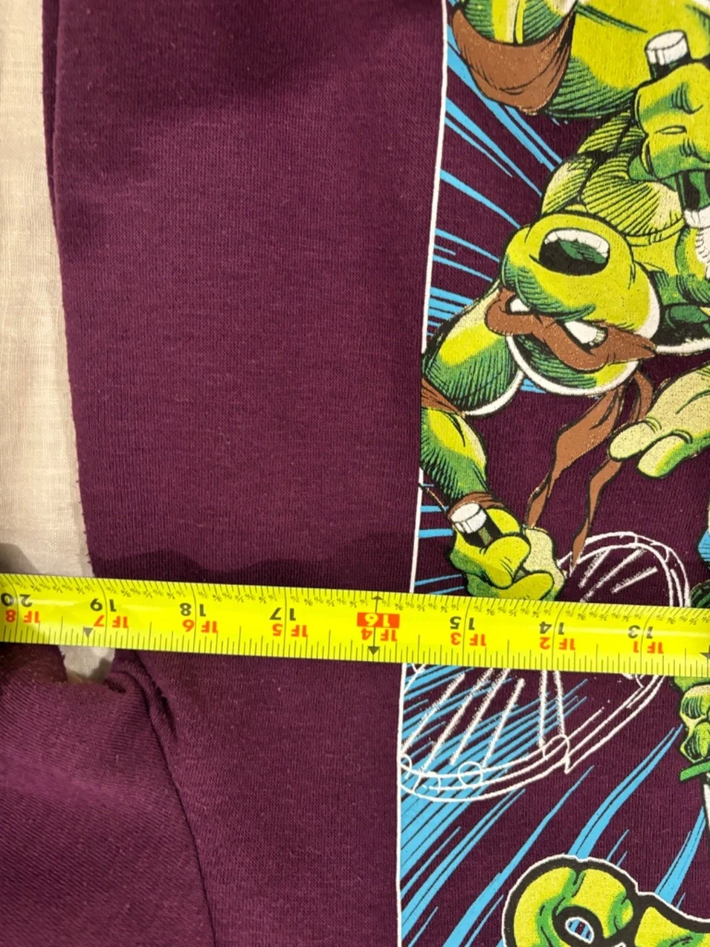 Teenage Mutant Ninja Turtles Mens Sweatshirt PURPLE SIZE S